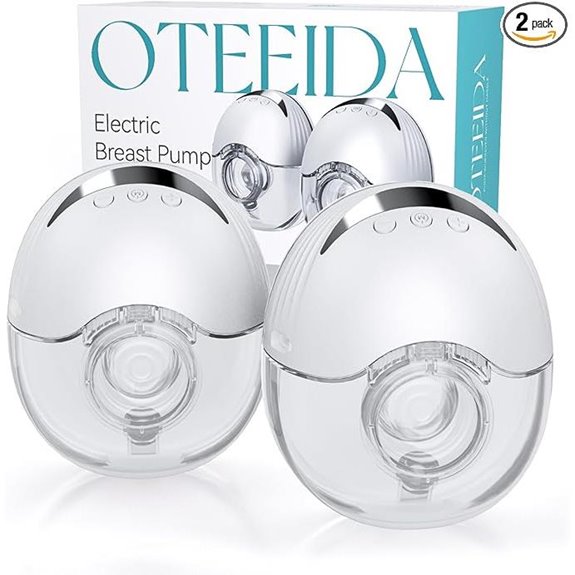 Wearable Breast Pump 2-Pack Portable 4 Modes Low Noise