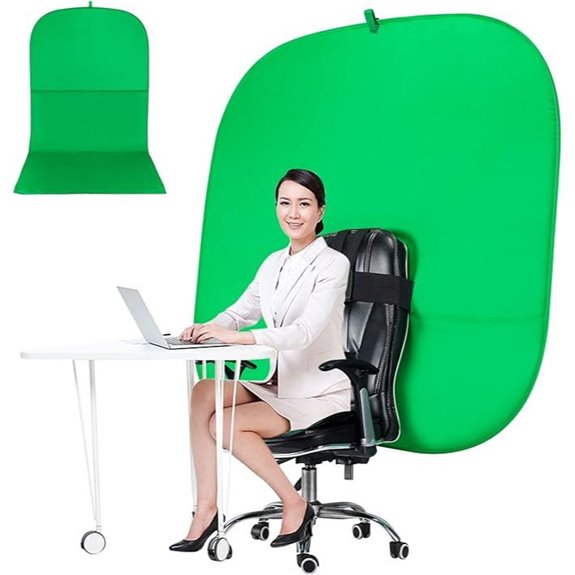portable green screen chair