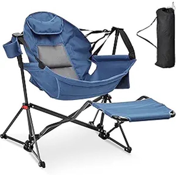 Ainfox Portable Hammock Chair with Footrest and Cup Holder
