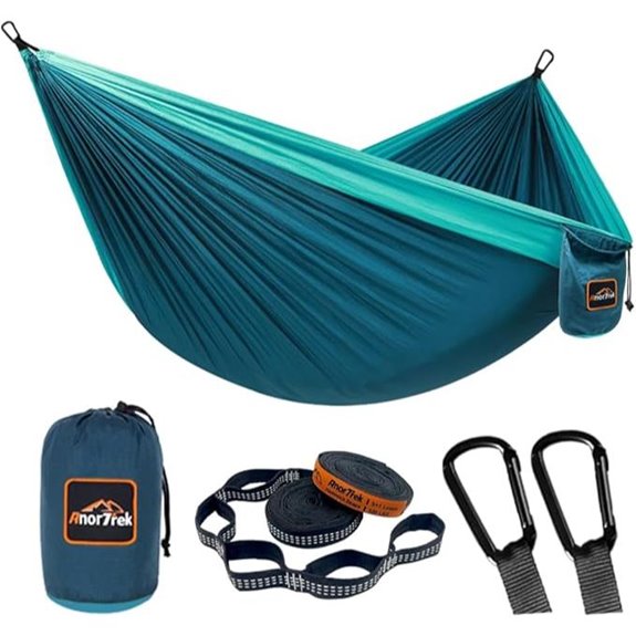 Portable Camping Hammock with Tree Straps