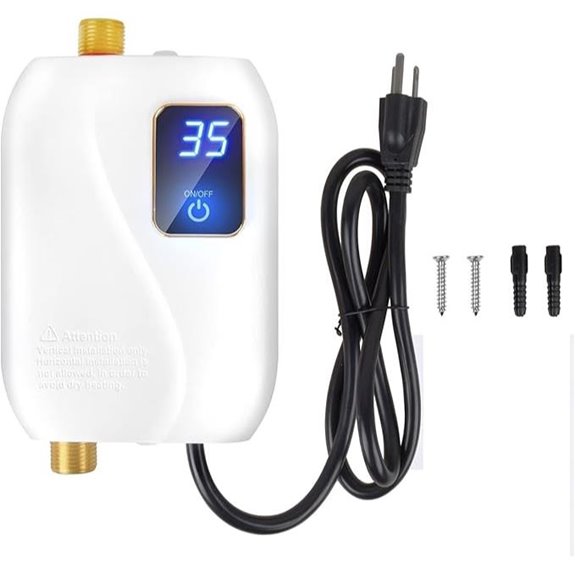 Tankless Electric Water Heater 3000W for Sink RV Bathroom