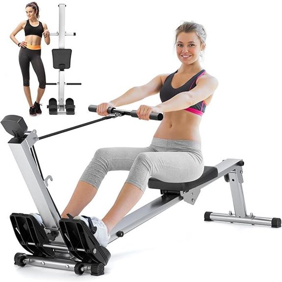 Foldable Magnetic Rowing Machine for Home Workout