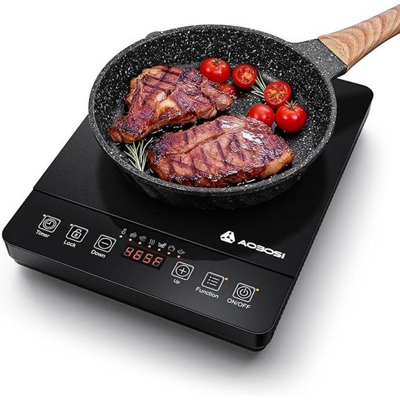 Portable Induction Cooktop with 6.8-inch Coil