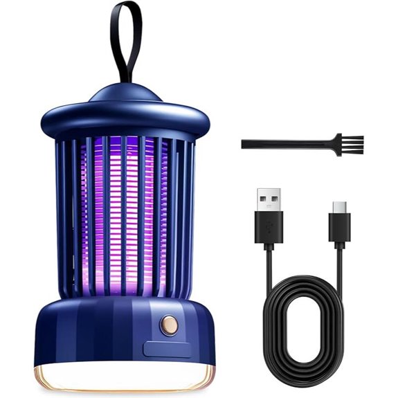 Portable USB Bug Zapper with Camping Lamp