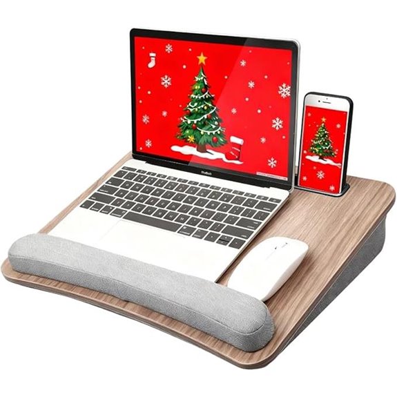 HUANUO Portable Lap Desk with Cushion and Storage