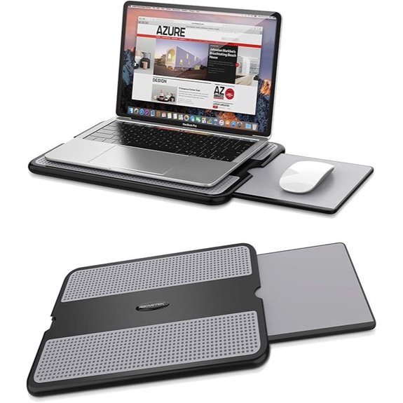 AboveTEK Portable Laptop Lap Desk with Mouse Pad Tray