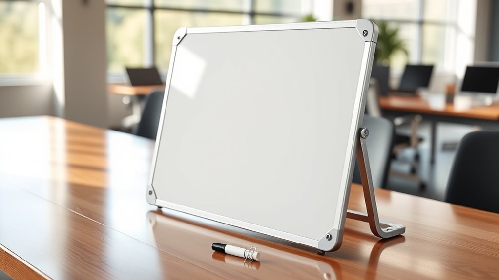 portable magnetic whiteboard features