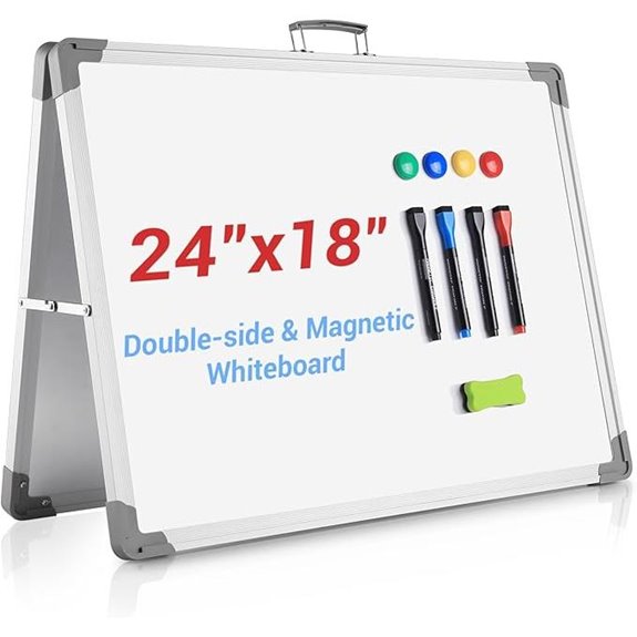 Magnetic Double-Sided Portable Whiteboard for Classroom and Office