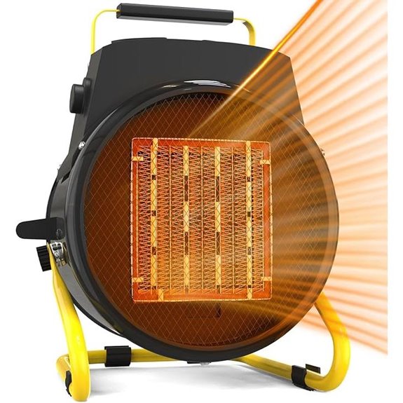 Portable 1500W Outdoor Electric Heater with Thermostat