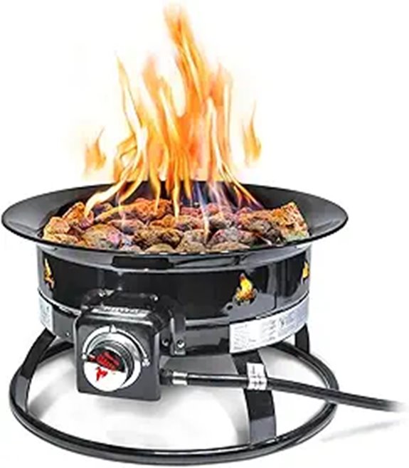Outland Portable Propane Fire Pit 19-inch 58,000 BTU