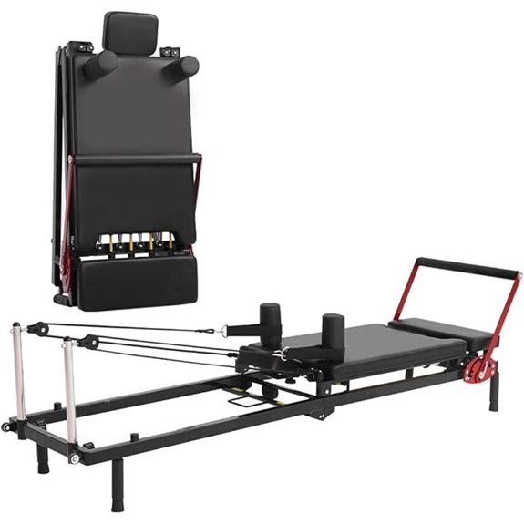 Foldable Pilates Reformer Machine with Resistance