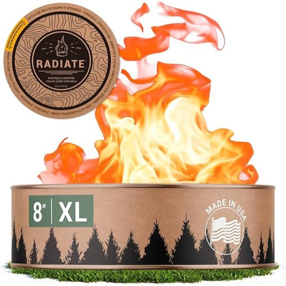 Radiate XL 8 Portable Campfire Reusable Fire Pit