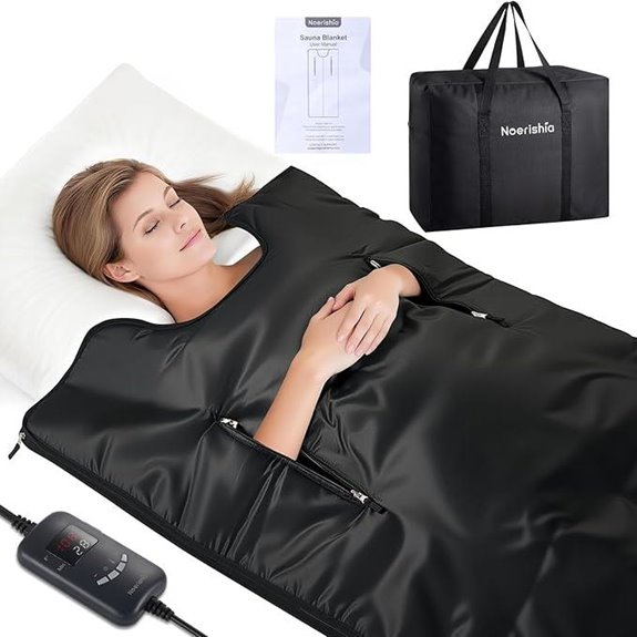 Portable Sauna Blanket with Remote & Carrying Bag