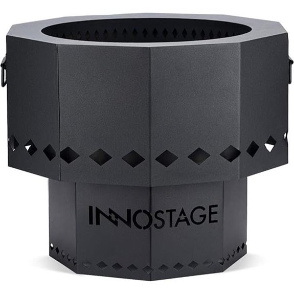 21 Smokeless Fire Pit with Carrying Bag