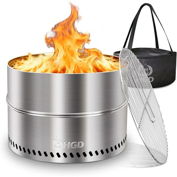 HGD 20 Smokeless Firepit with Travel Bag