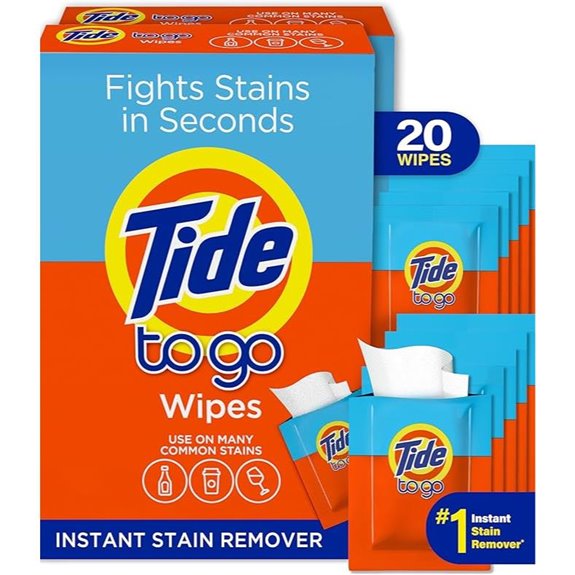 Tide To Go Stain Remover Wipes (20 Count)