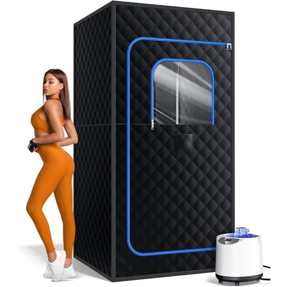 Portable Indoor Sauna with Steam and Remote Control