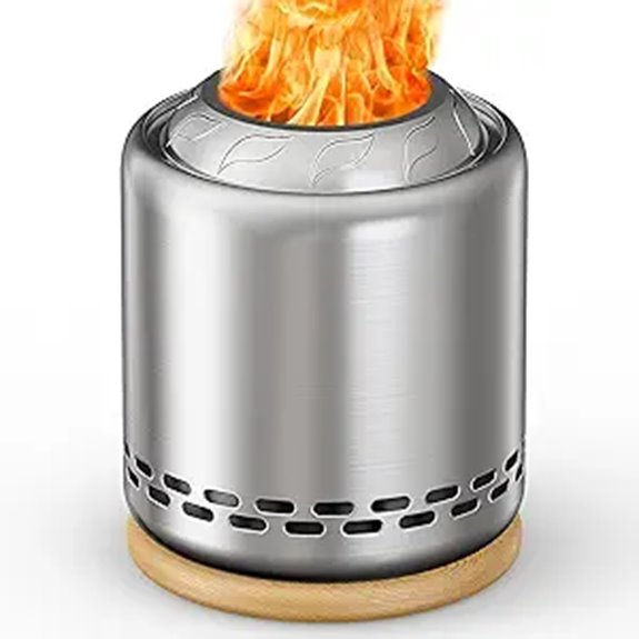 OGERY Tabletop Fire Pit with Stand and Travel Bag