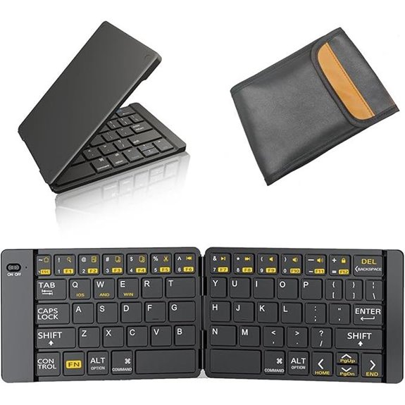 Foldable Wireless Keyboard for Travel and Devices