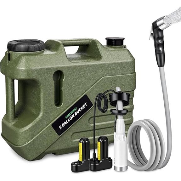 Portable Camping Shower with 5-Gallon Water Jug