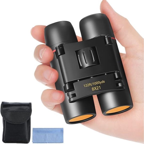 Compact Waterproof Foldable Binoculars for Travel and Bird Watching