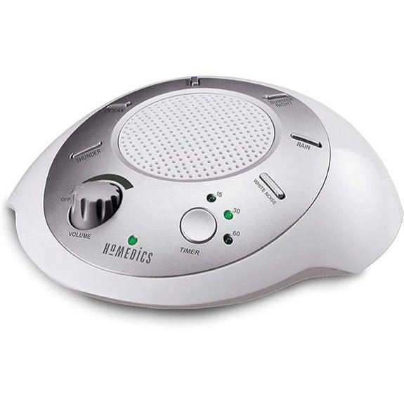 Homedics SoundSleep White Noise Machine Portable with Timer