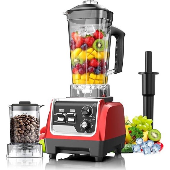 1800W Large Capacity Smoothie Blender & Grinder