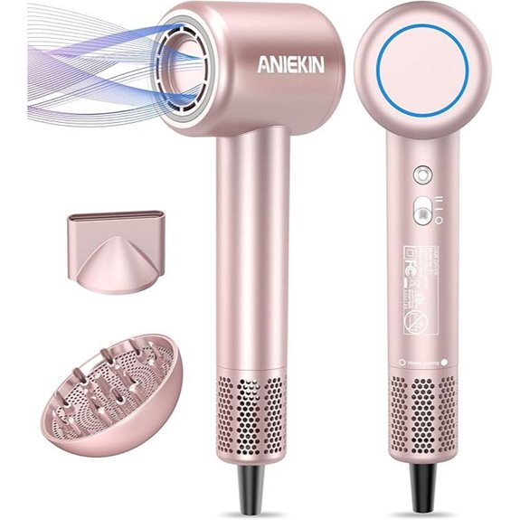 High-Speed Ionic Hair Dryer with Diffuser
