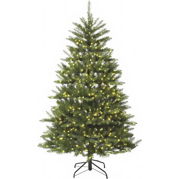 Pre-Lit Artificial Christmas Tree with White Lights