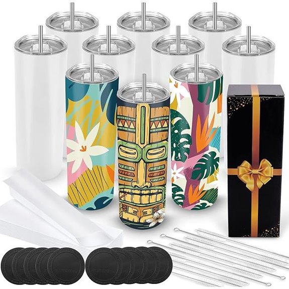 Joyclub 20 oz Sublimation Tumblers 10 Pack