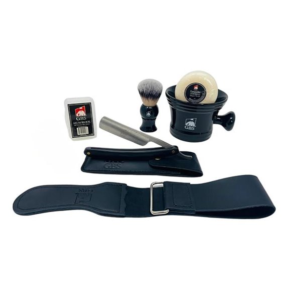 GENTS Professional Straight Razor Shaving Kit (7-Piece Set)