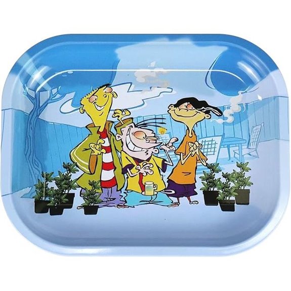 Premium Metal Rolling Tray with Cartoon Design