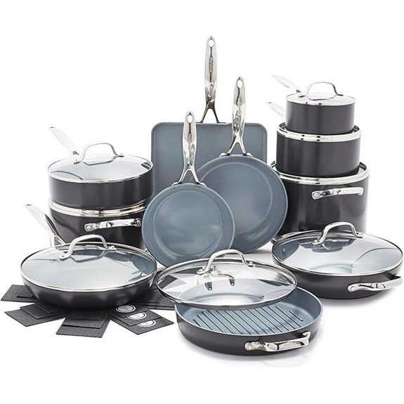 GreenPan Valencia Pro 22-Piece Ceramic Cookware Set