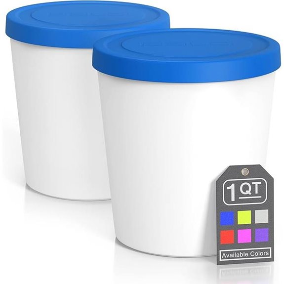 BALCI Premium Ice Cream Containers (2 Pack)
