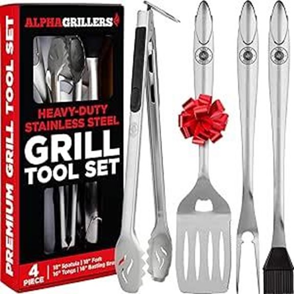 Alpha Grillers BBQ Grill Tools Set for Men