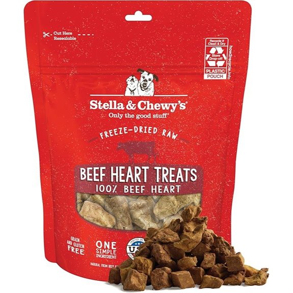 Stella & Chewy's Raw Beef Heart Dog Treats