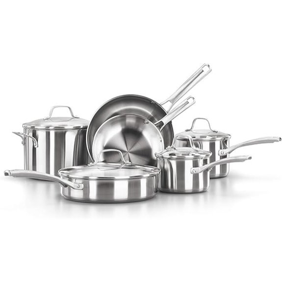 Calphalon Classic 10-Piece Stainless Steel Cookware Set