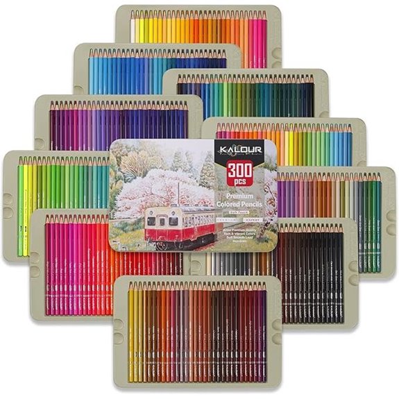 KALOUR 300-Color Professional Colored Pencils Set