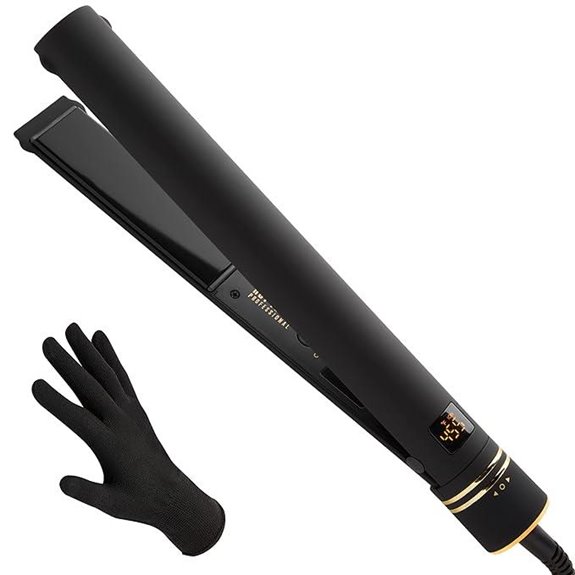 HOT TOOLS Pro Black Gold Flat Iron for Hair Styling