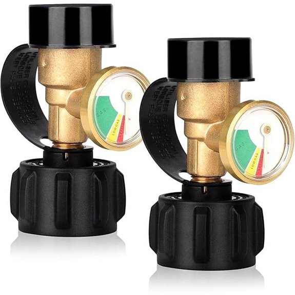 Llamaviva 2-Pack Propane Tank Gauges with Leak Detector