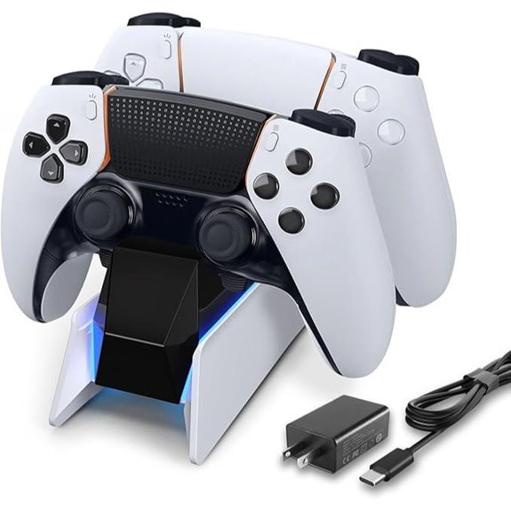 PS5 Controller Charging Dock with Blue LED