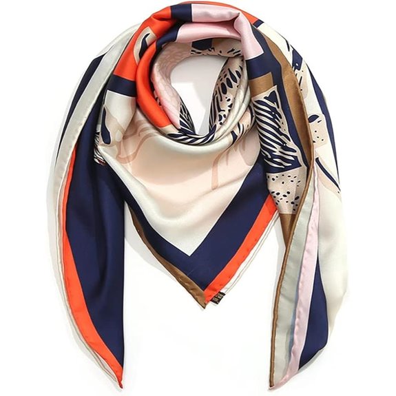 ANDANTINO 100% Mulberry Silk Square Headscarf
