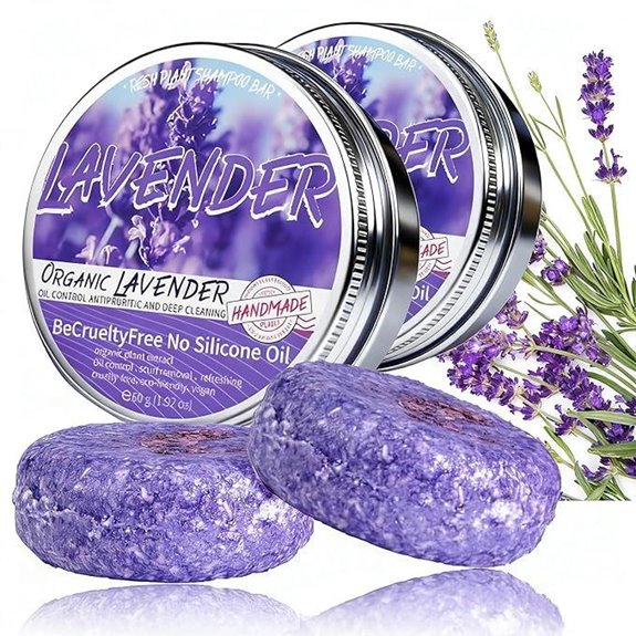 Lavender Shampoo & Conditioner Bar for Gray Hair (2PCS)