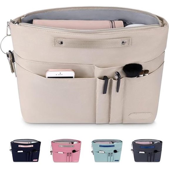 HyFanStr Purse Organizer Insert with 15 Pockets