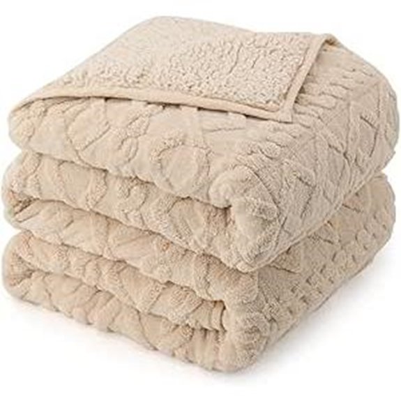 Weighted Queen Size 15lbs Sherpa Blanket for Sleep