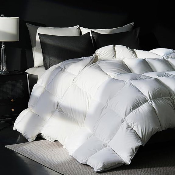 Goose Feather Down Comforter Queen Ultra Soft White