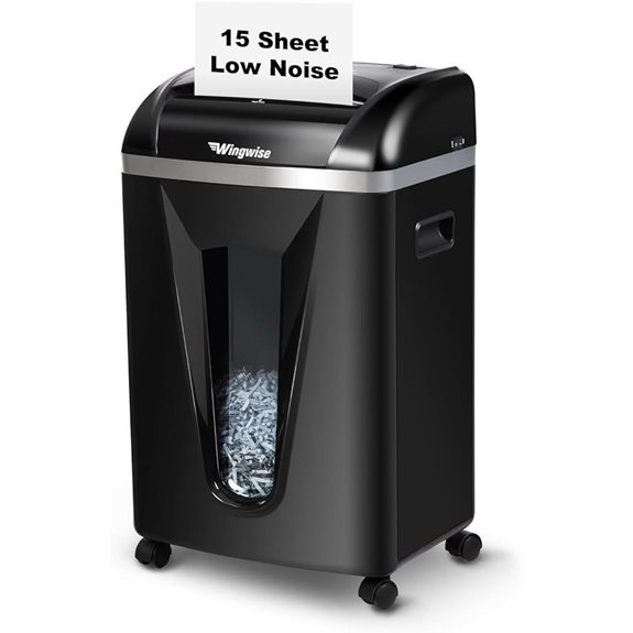 15-Sheet Cross-Cut Paper Shredder with Quiet Operation
