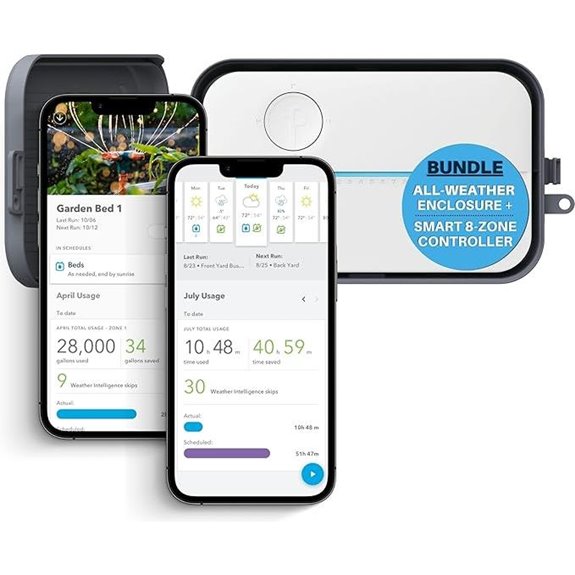 Rachio 3 Smart Bundle: 8 Zone Controller with Outdoor Enclosure