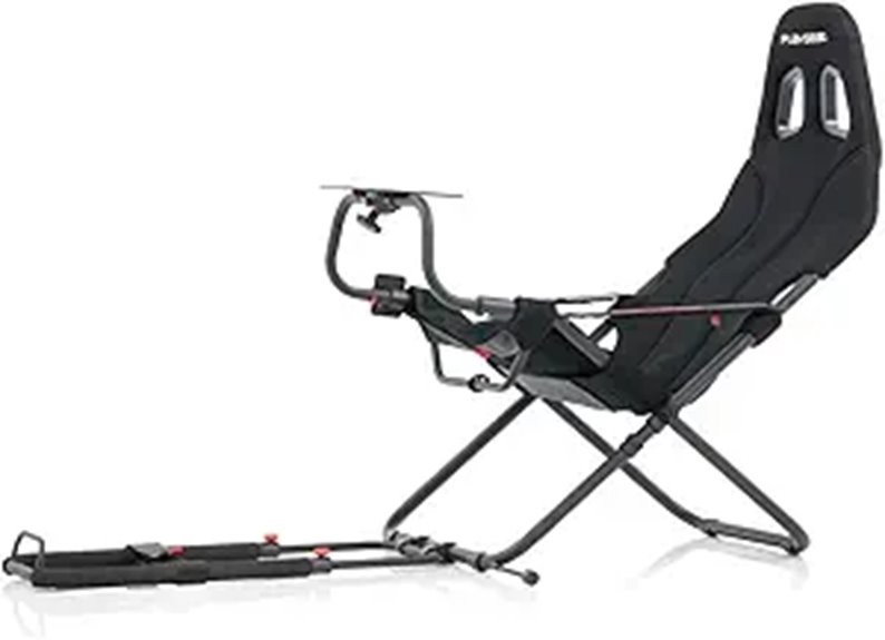 racing simulator cockpit setup