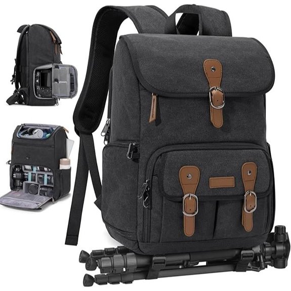 Rainsmore DSLR Camera Backpack with Tripod Holder